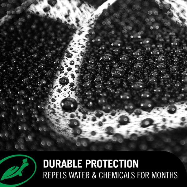 Black Pigmented Polish and Carnauba wax fills light imperfections and leaves a deep, rich black shine